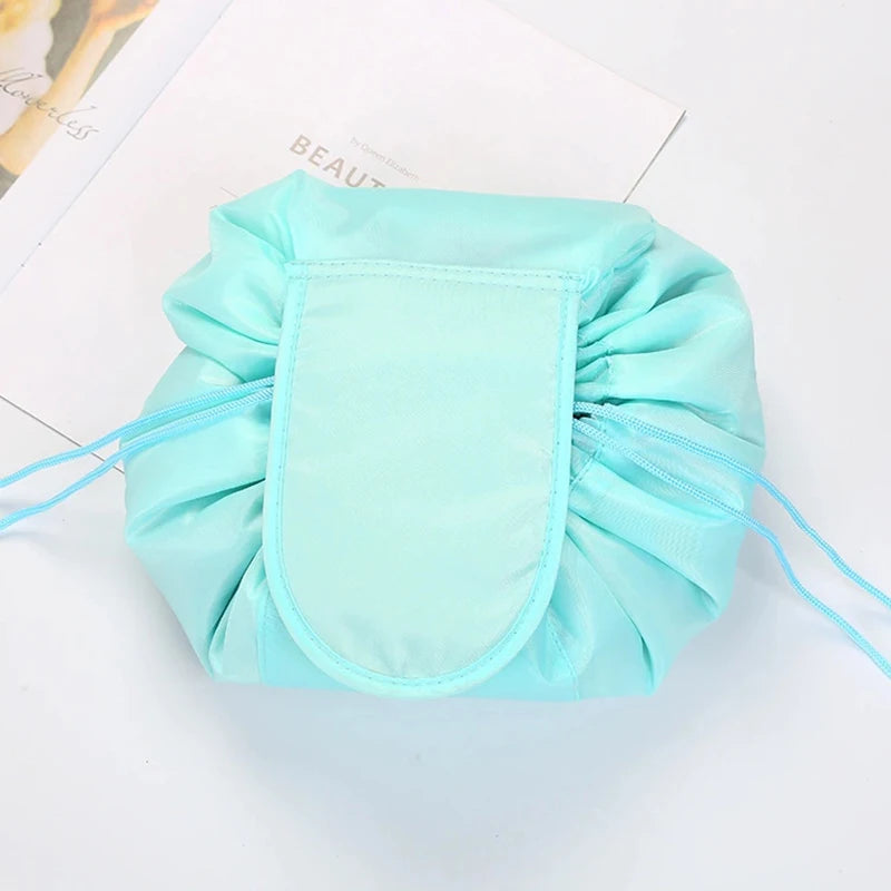 Women Drawstring Cosmetic Bag Travel Storage Makeup Bag Organizer Female Make Up Pouch Portable Waterproof Toiletry Beauty Case