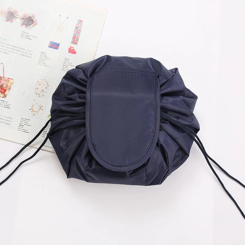 Women Drawstring Cosmetic Bag Travel Storage Makeup Bag Organizer Female Make Up Pouch Portable Waterproof Toiletry Beauty Case